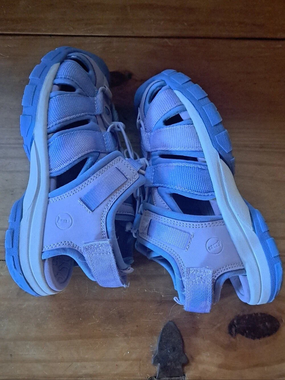 Lands' End Kids All Weather Closed Toe Sandals  Kids Size 13 Water Trail Shoes
